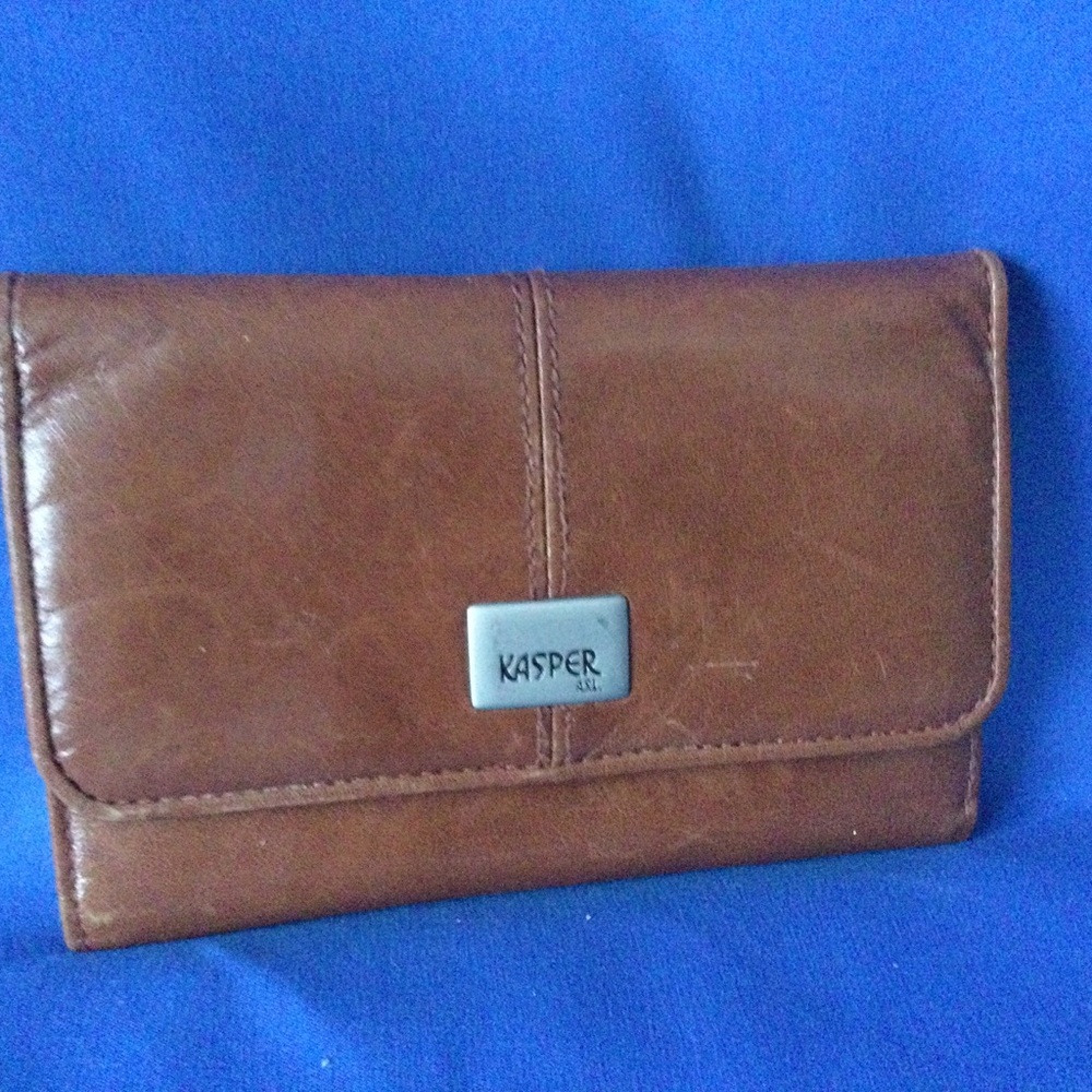 Kasper Brown Genuine Leather Wallet Tan